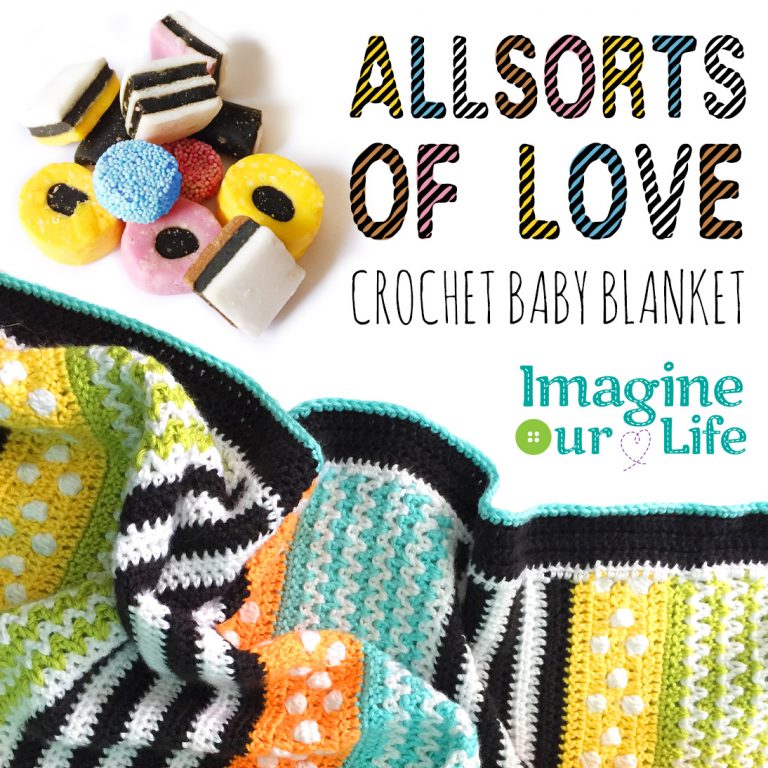 allsorts of love crochet baby blanket